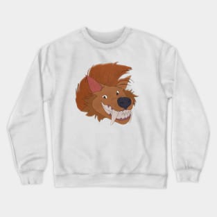 Anthro hyena face Crewneck Sweatshirt